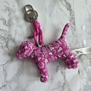 PINK DOG KEYCHAIN  By VICTORIA SECRET.